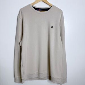 NWT Izod Men‎ Advantage Performance Stretch Fleece Crewneck Pullover Oatmeal XLT